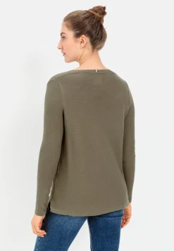 Damen Camel Active Pullover & Cardigans^Feinstrickpullover mit V-Ausschnitt