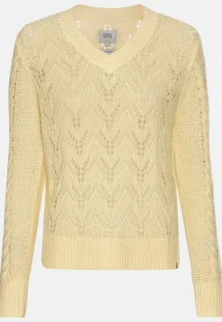 Damen Camel Active Pullover & Cardigans^Feinstrickpullover mit V-Ausschnitt