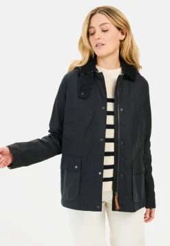 Damen Camel Active Jacken & Westen^Fieldjacket mit Cordkragen