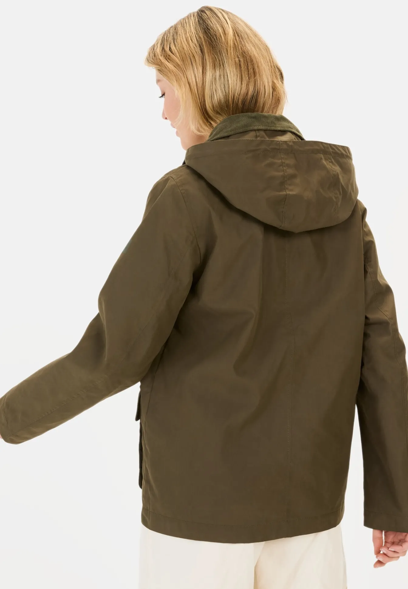 Damen Camel Active Jacken & Westen^Fieldjacket mit Cordkragen