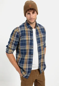 Herren Camel Active Hemden^Flanell Karohemd aus reiner Baumwolle
