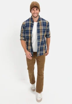 Herren Camel Active Hemden^Flanell Karohemd aus reiner Baumwolle
