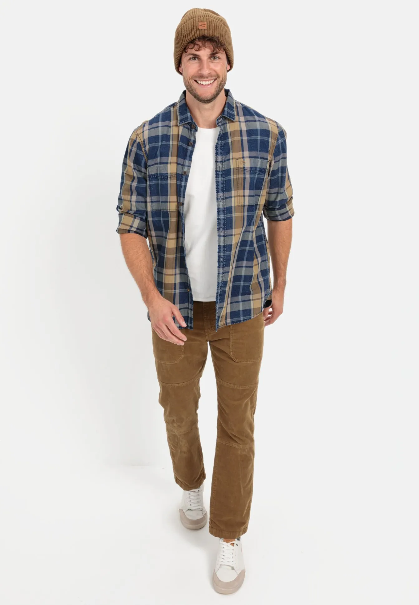 Herren Camel Active Hemden^Flanell Karohemd aus reiner Baumwolle