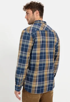 Herren Camel Active Hemden^Flanell Karohemd aus reiner Baumwolle