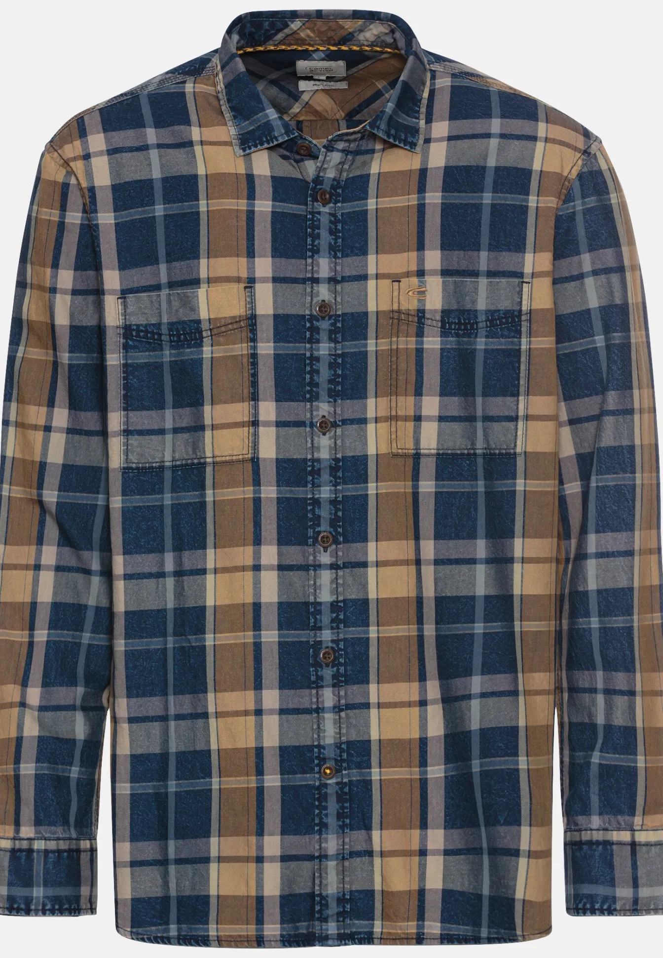 Herren Camel Active Hemden^Flanell Karohemd aus reiner Baumwolle