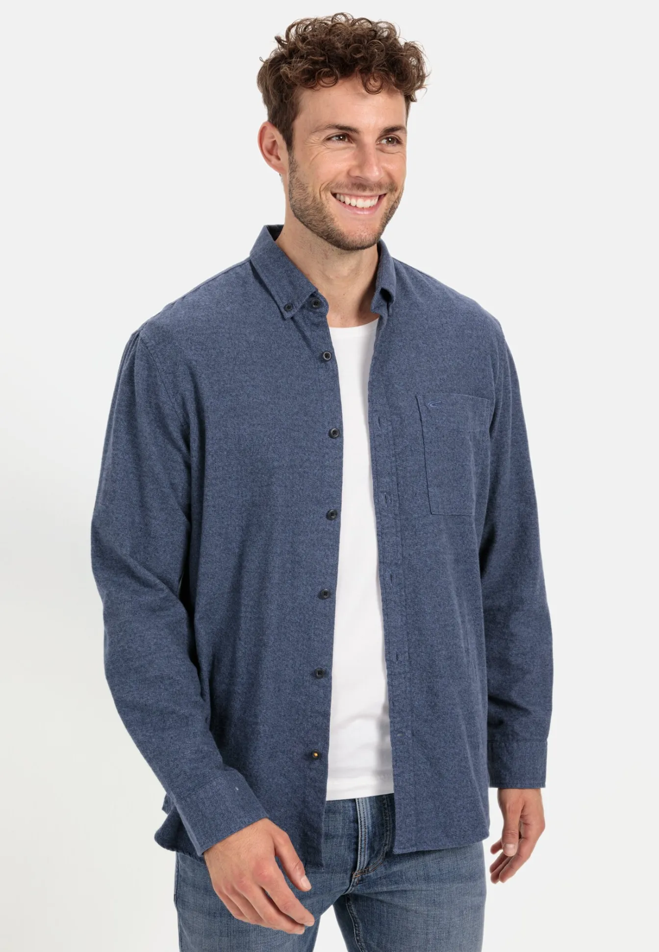 Herren Camel Active Hemden^Flanell Karohemd aus reiner Baumwolle