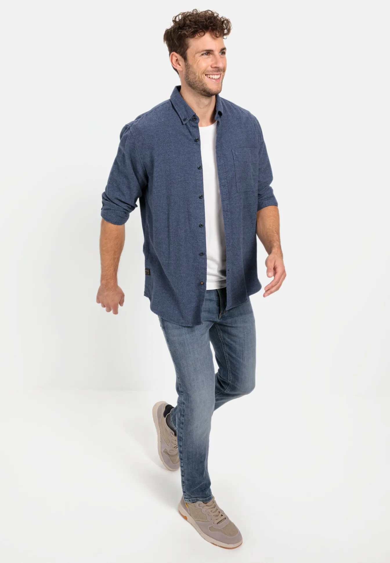 Herren Camel Active Hemden^Flanell Karohemd aus reiner Baumwolle
