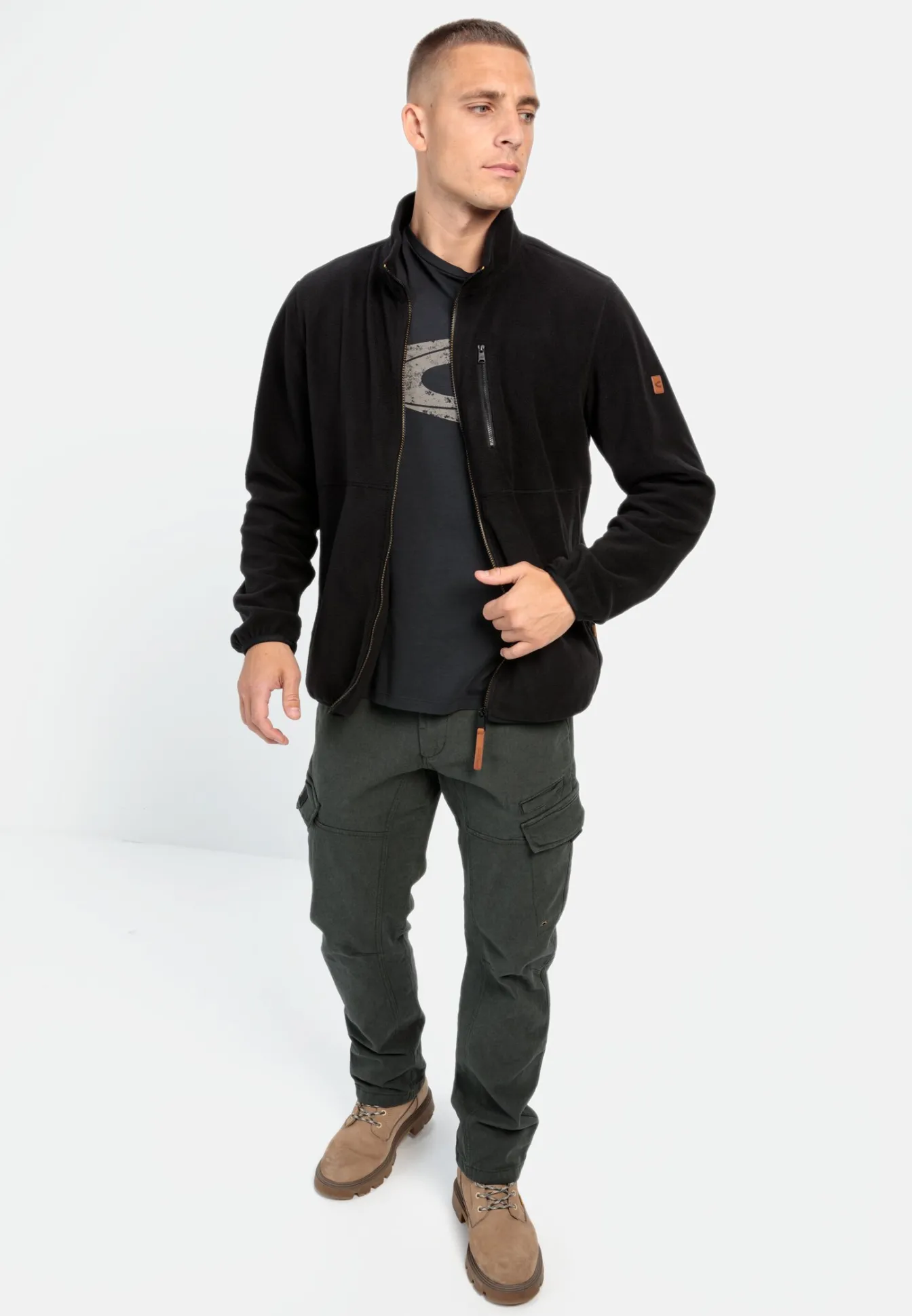 Herren Camel Active Jacken & Westen^Fleecejacke aus recyceltem Polyester