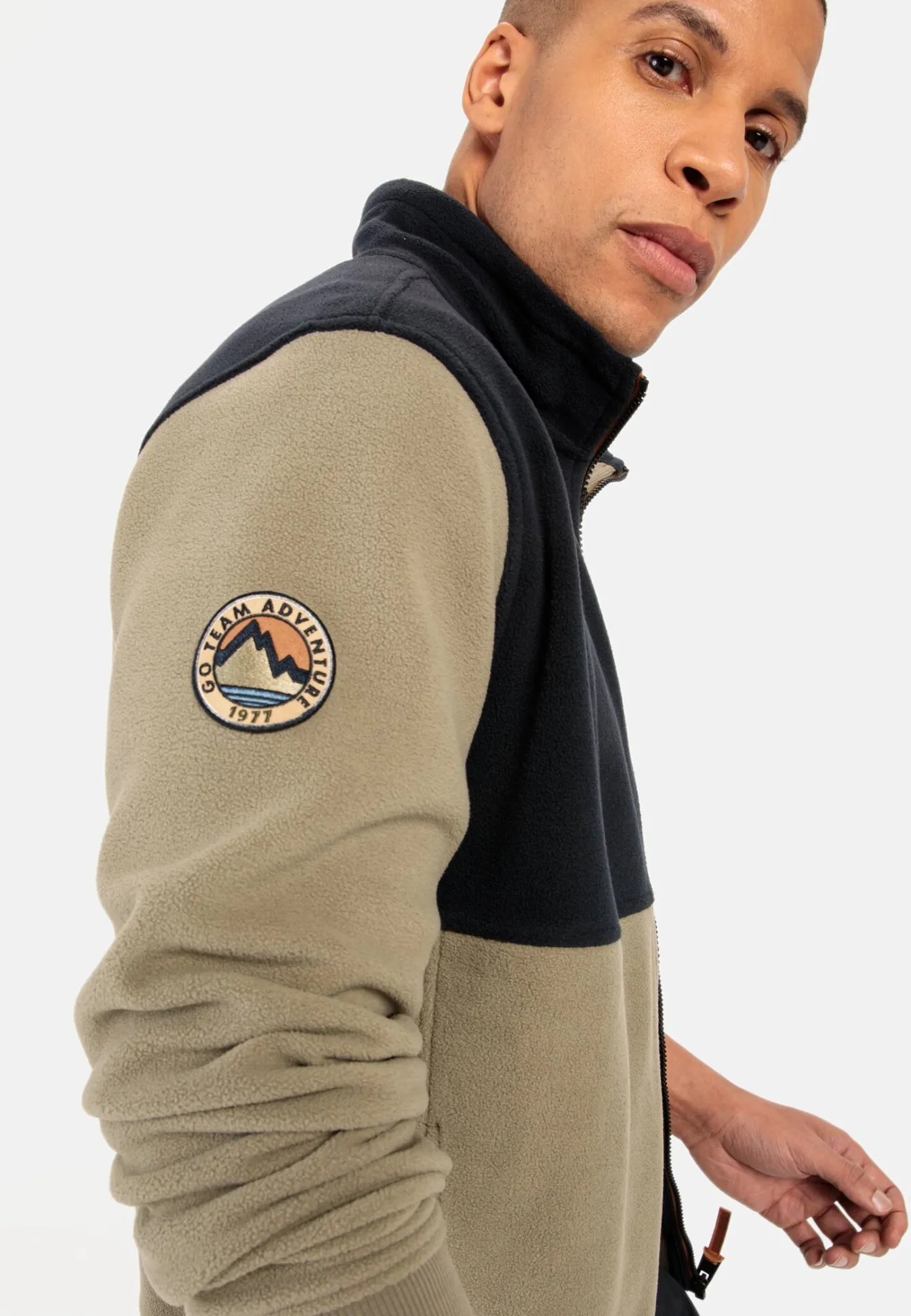 Herren Camel Active Sweatshirts & Hoodies^Fleecejacke aus recyceltem Polyester