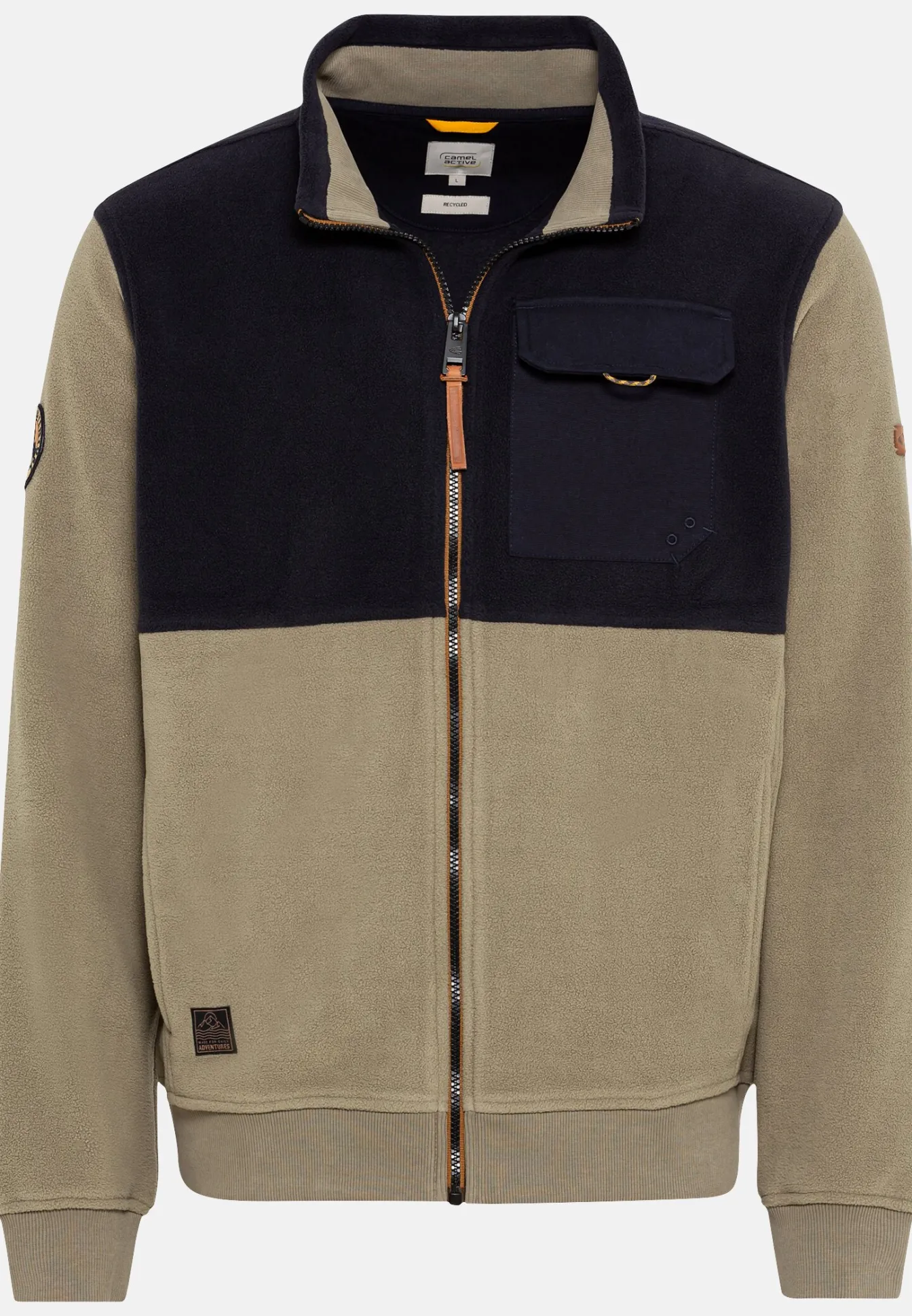 Herren Camel Active Sweatshirts & Hoodies^Fleecejacke aus recyceltem Polyester