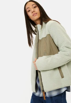 Damen Camel Active Jacken & Westen^Fleecejacke mit Stehkragen