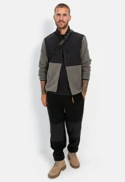 Herren Camel Active Sweatshirts & Hoodies|Jacken & Westen^Fleecejacke mit Stehkragen aus recyceltem Material