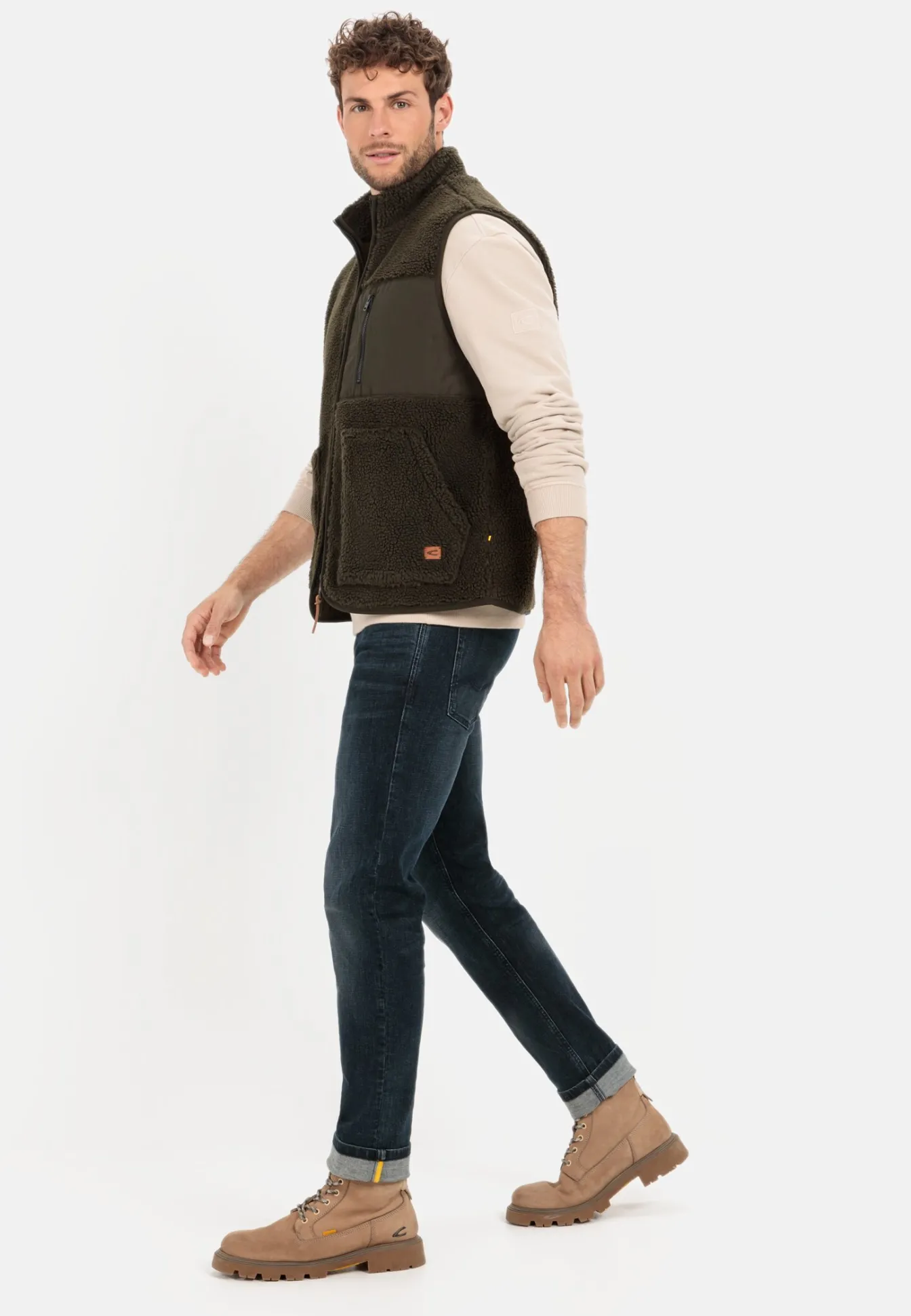 Herren Camel Active Jacken & Westen^Fleeceweste aus recyceltem Polyester