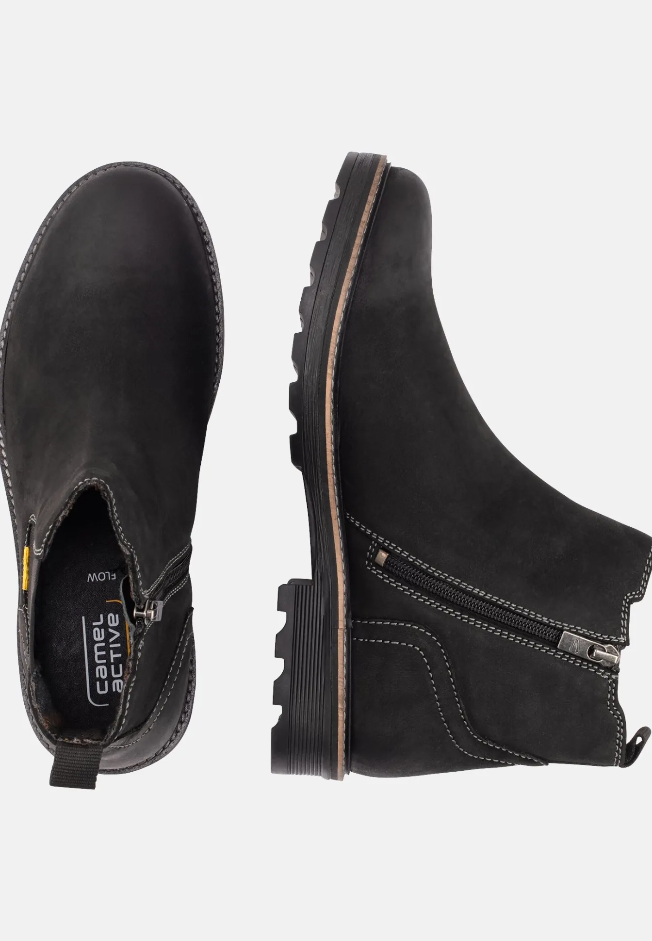 Herren Camel Active Boots^FLOW Chelsea Boot aus echtem Leder