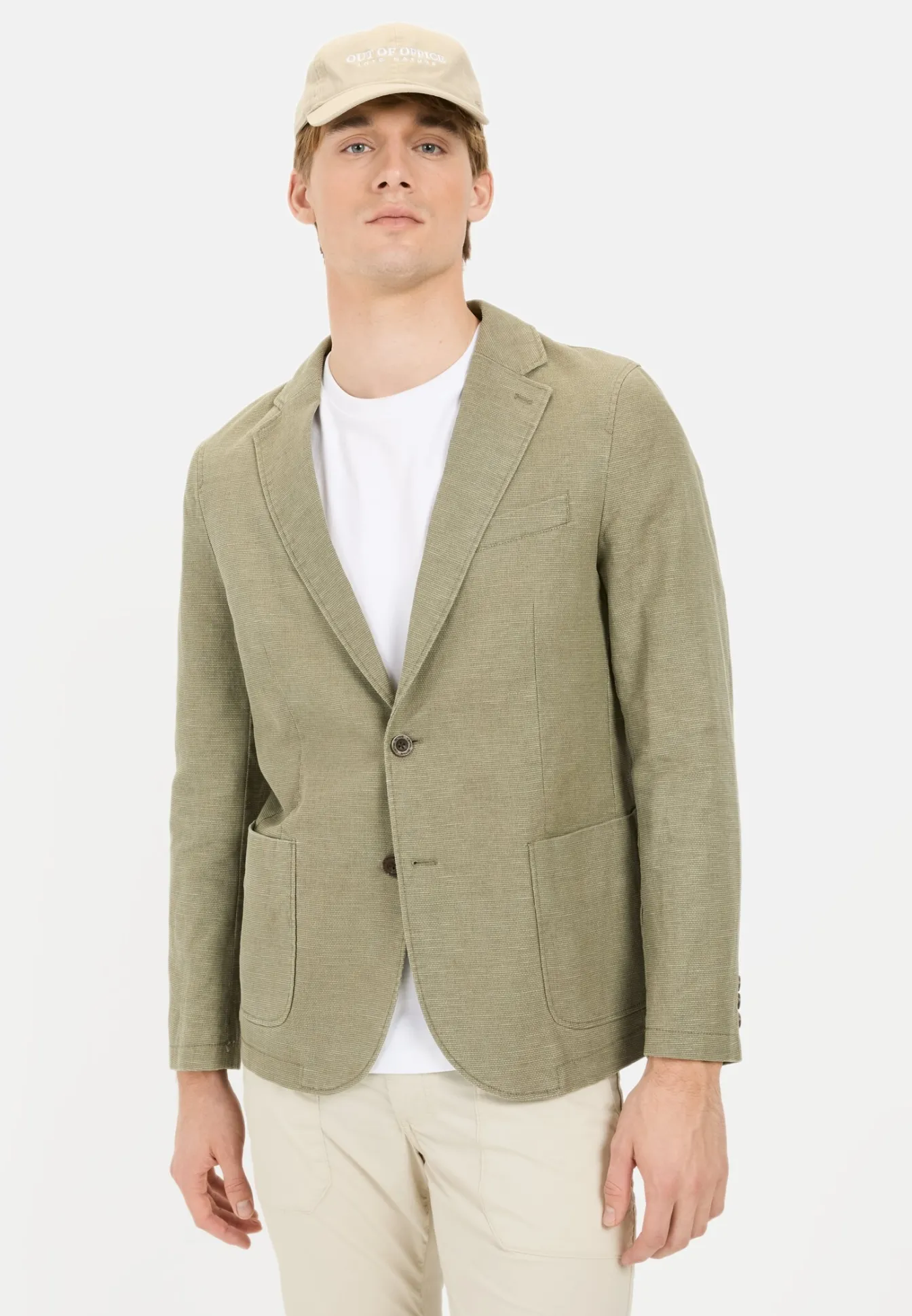 Herren Camel Active Sakkos & Westen^Freizeitblazer mit 2-Knopf-Verschluss