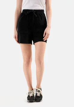 Damen Camel Active Hosen^Frottee Shorts mit Kordelzug