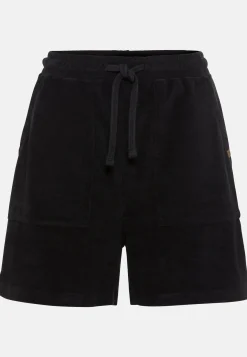 Damen Camel Active Hosen^Frottee Shorts mit Kordelzug