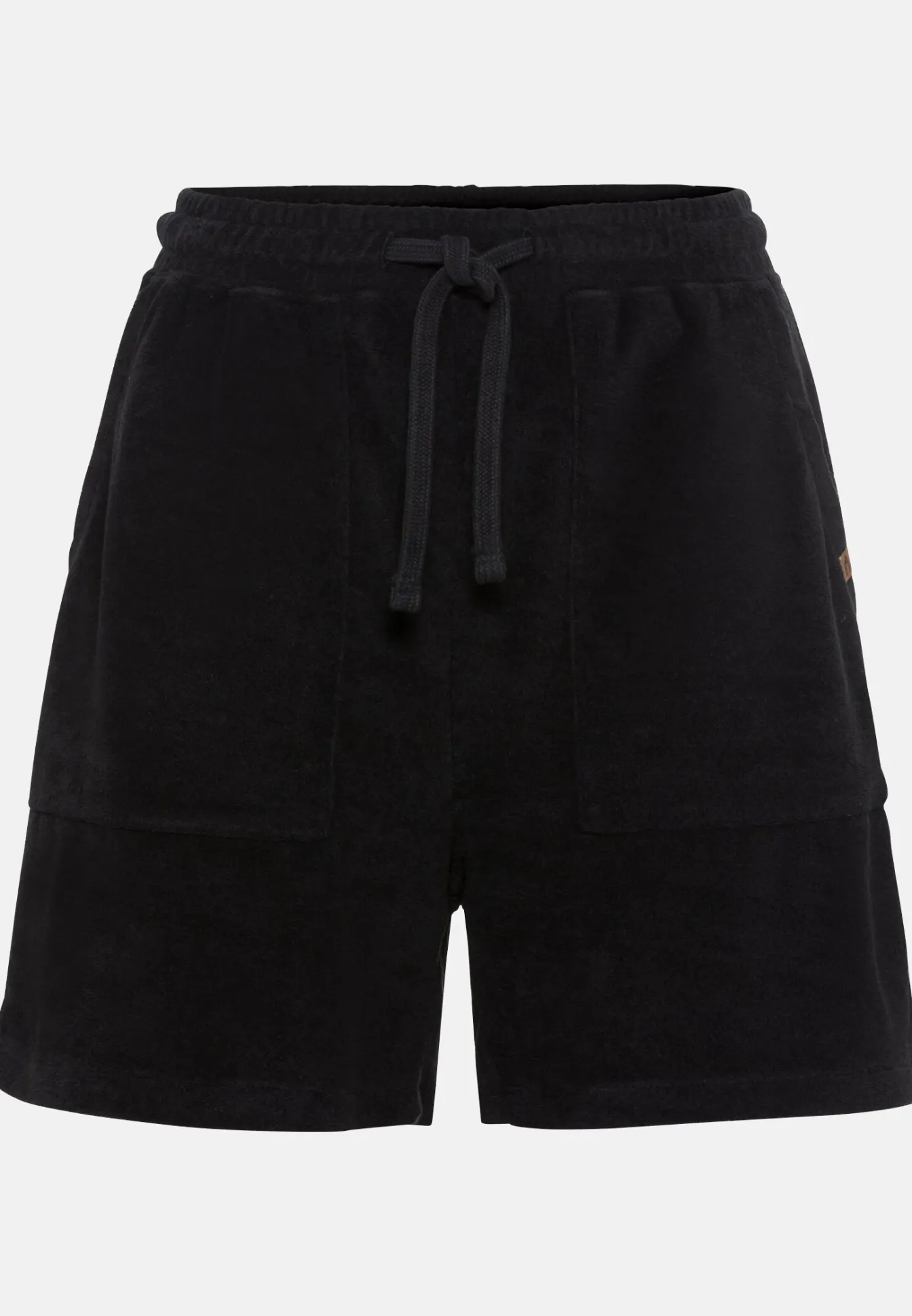 Damen Camel Active Hosen^Frottee Shorts mit Kordelzug