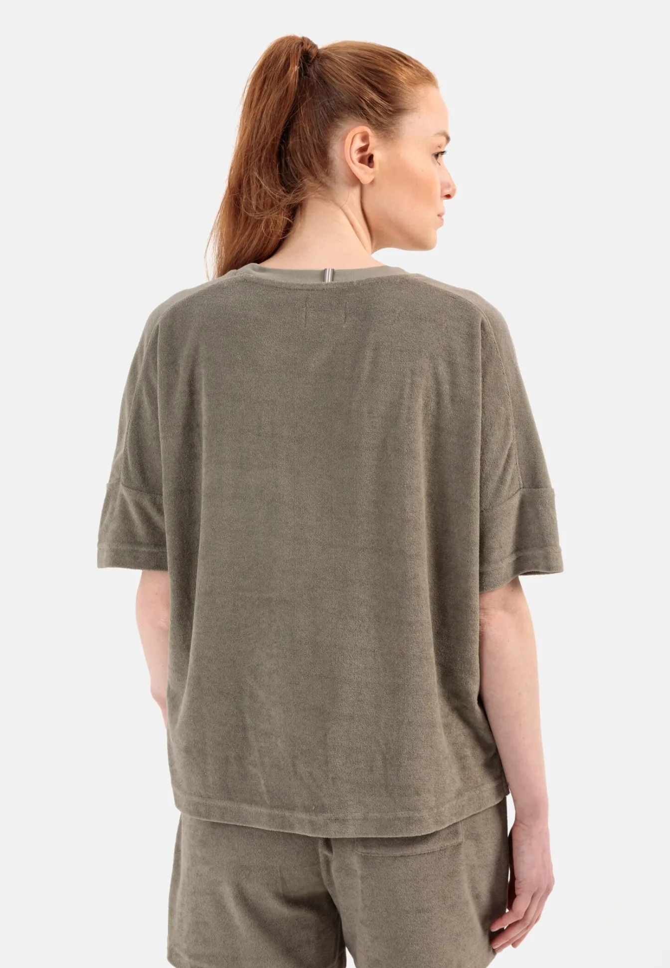 Damen Camel Active T-Shirts & Polos^Frottee-Shirt mit Rundhals