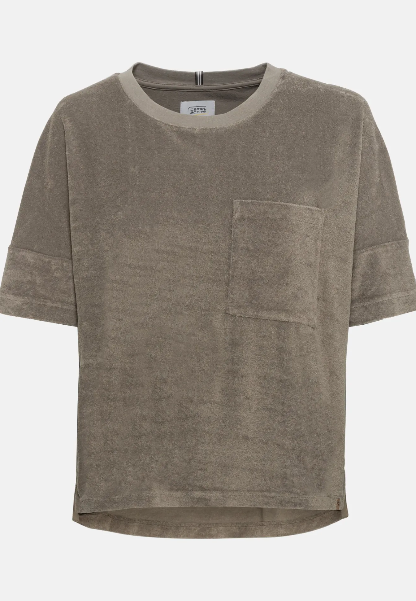 Damen Camel Active T-Shirts & Polos^Frottee-Shirt mit Rundhals