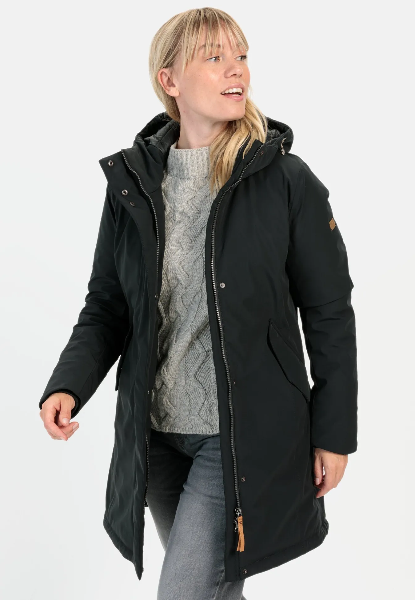 Damen Camel Active Jacken & Westen^Funktionsmantel mit Kapuze