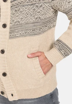 Herren Camel Active Pullover & Cardigan^Geknöpfte Strickjacke mit Stehkragen