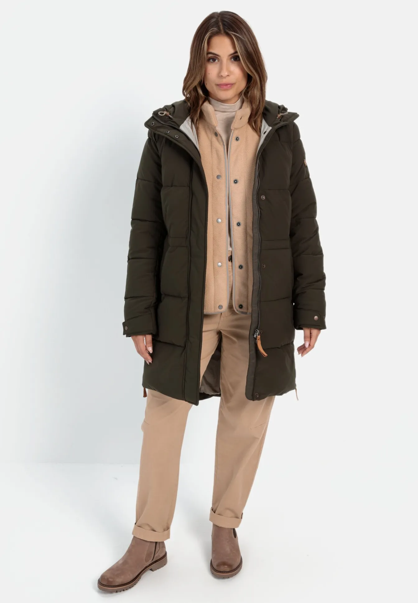 Damen Camel Active Jacken & Westen^Gesteppte Jacke mit daunenartiger Füllung