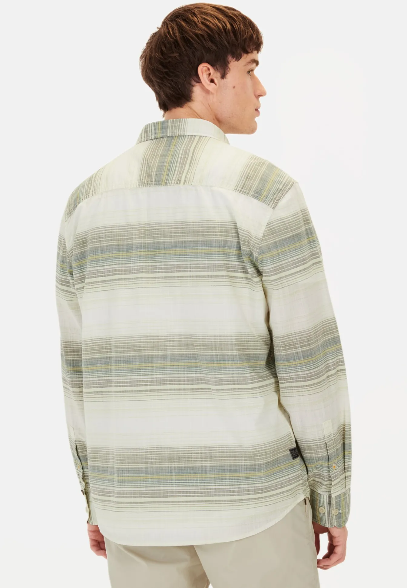 Herren Camel Active Hemden^Gestreiftes Hemd aus reiner Baumwolle