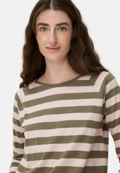 Damen Camel Active T-Shirts & Polos^Gestreiftes Langarmshirt mit Raglanärmeln