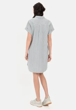 Damen Camel Active Kleider^Gestreiftes Schlupfkleid aus leichter Baumwolle