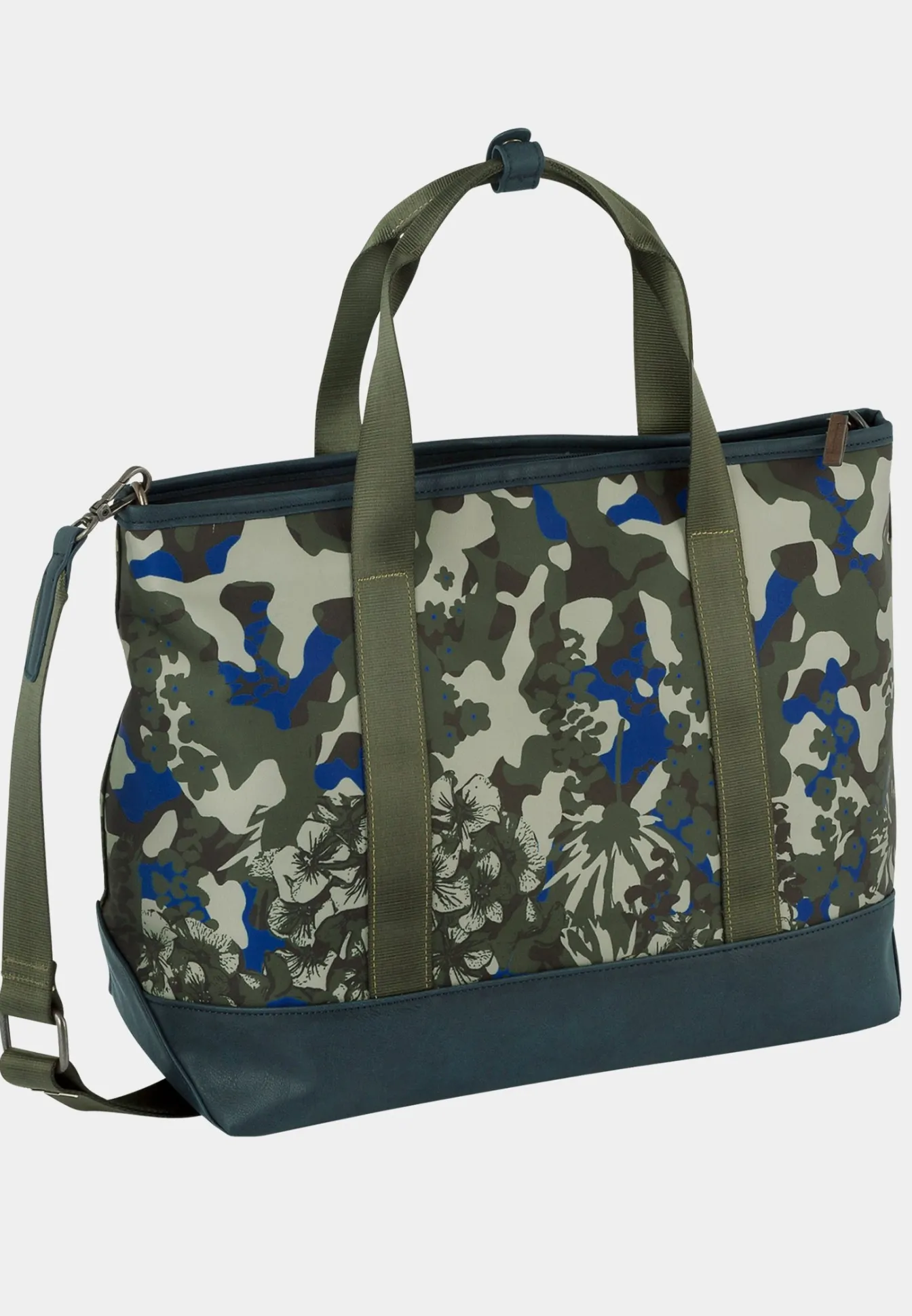 Damen Camel Active Taschen & Rucksäcke^HAILEY Umhängetasche im Camouflage-Blumen-Pannelprint