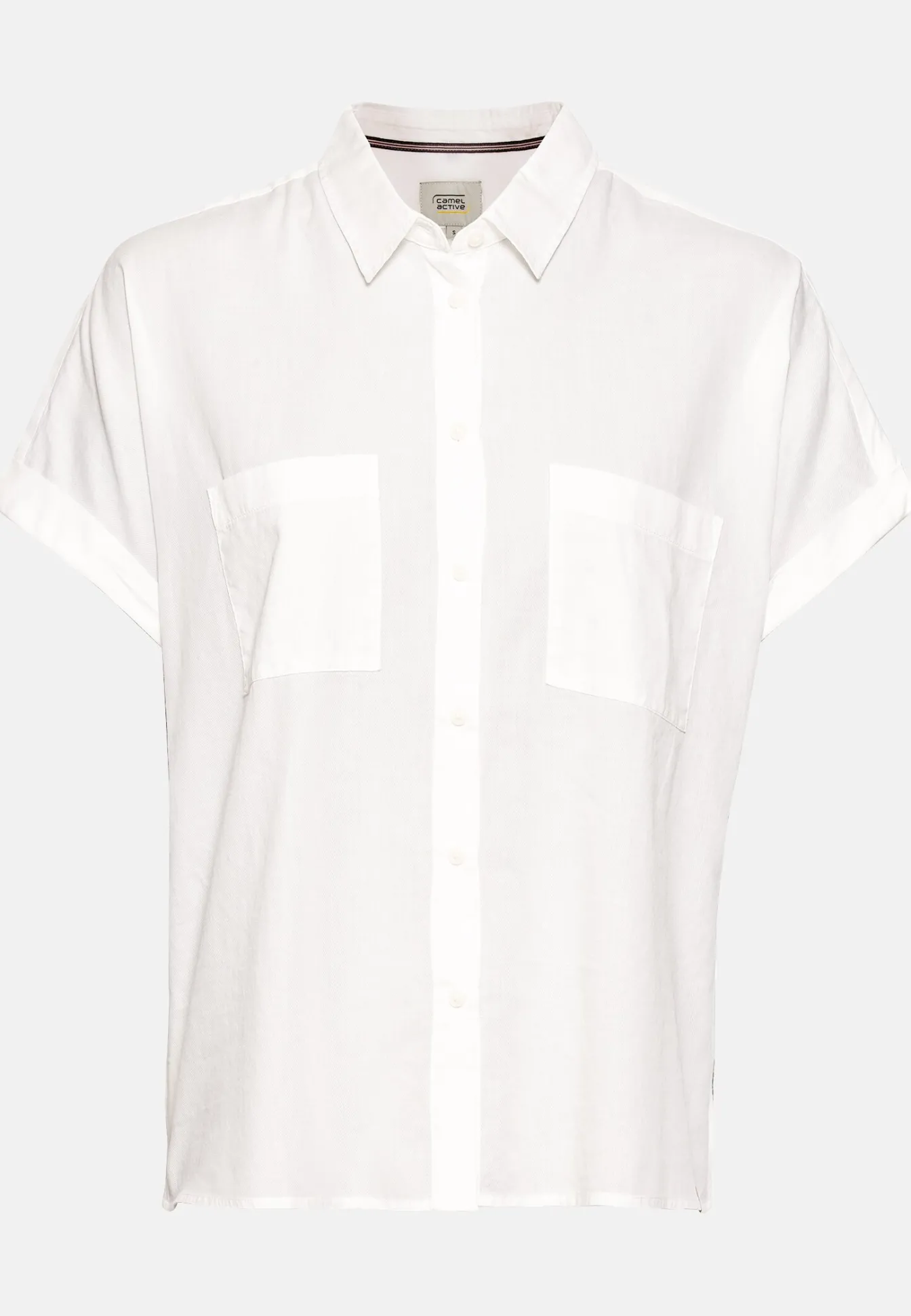 Damen Camel Active Blusen^Halbarm Bluse aus einem Baumwoll-Twill
