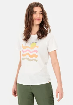 Damen Camel Active T-Shirts & Polos^Halbarm T-Shirt aus nachhaltigem Organic Cotton