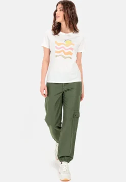 Damen Camel Active T-Shirts & Polos^Halbarm T-Shirt aus nachhaltigem Organic Cotton