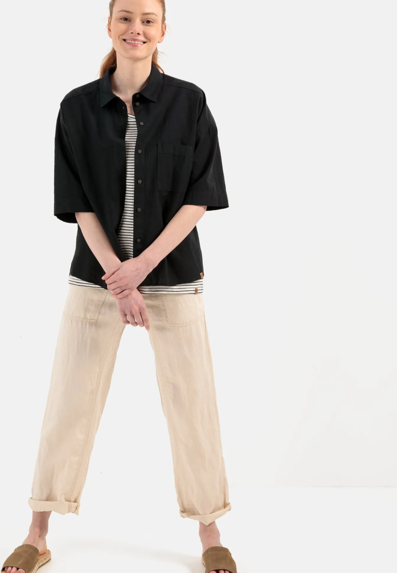 Damen Camel Active Blusen^Halbarmbluse im Boxy Style