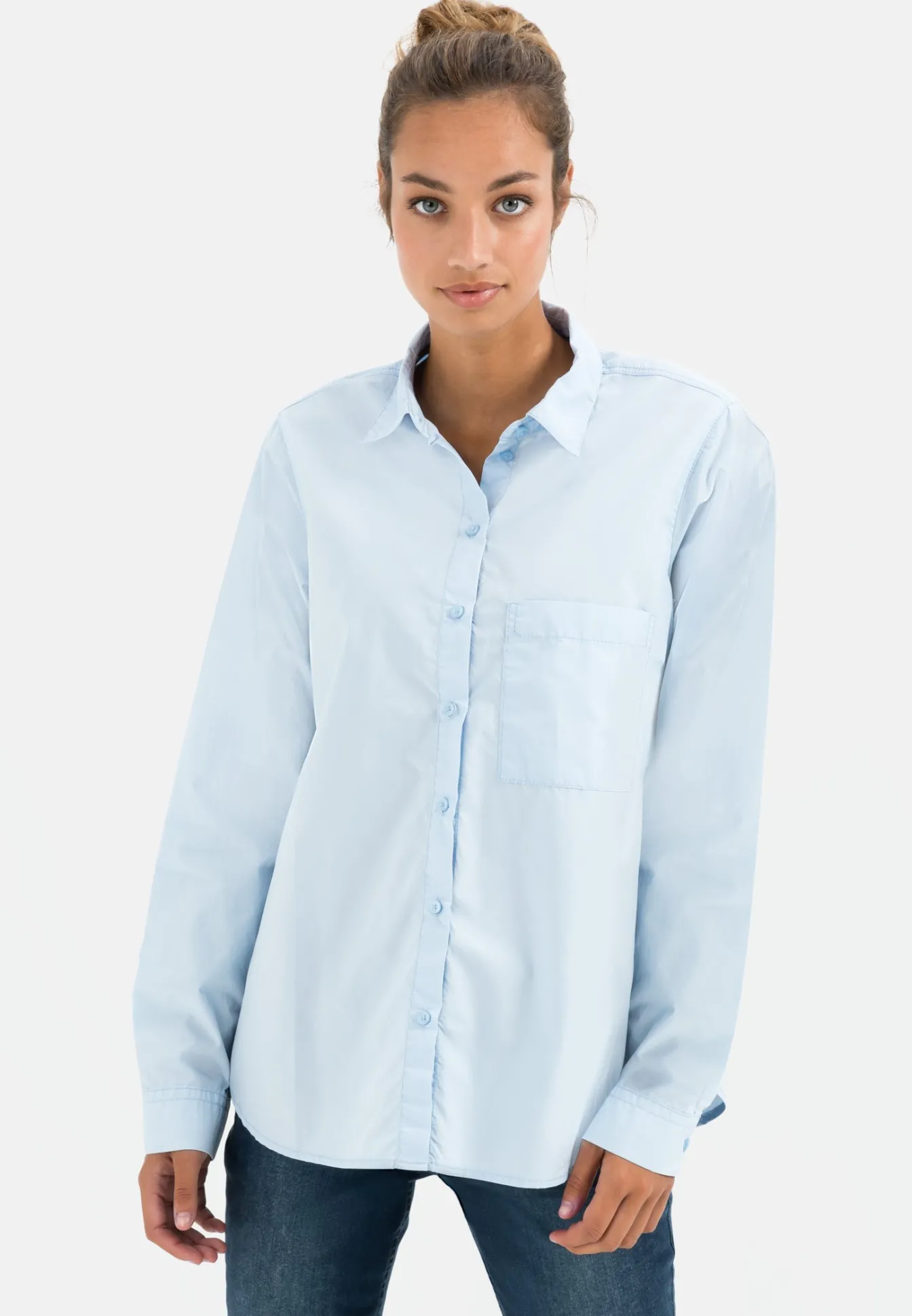 Damen Camel Active Blusen^Hemdbluse aus Organic Cotton