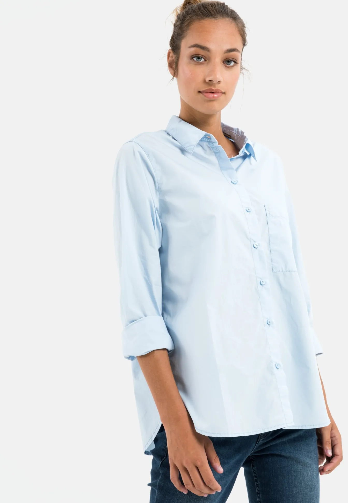 Damen Camel Active Blusen^Hemdbluse aus Organic Cotton