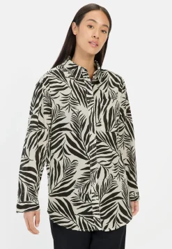 Damen Camel Active Blusen^Hemdbluse mit Blumenprint aus Baumwolle