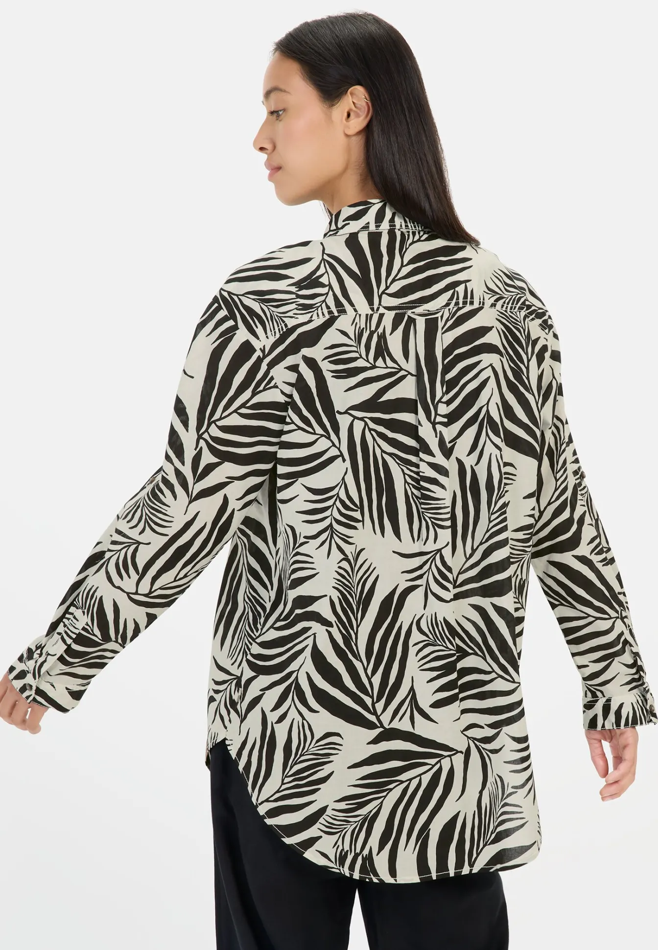 Damen Camel Active Blusen^Hemdbluse mit Blumenprint aus Baumwolle