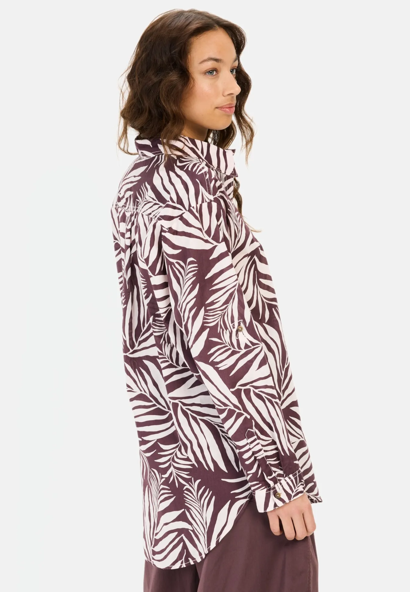Damen Camel Active Blusen^Hemdbluse mit Blumenprint aus Baumwolle