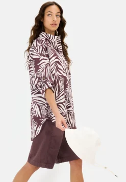 Damen Camel Active Blusen^Hemdbluse mit Blumenprint aus Baumwolle