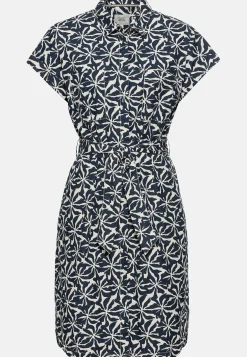 Damen Camel Active Kleider^Hemdblusenkleid im Allover-Print