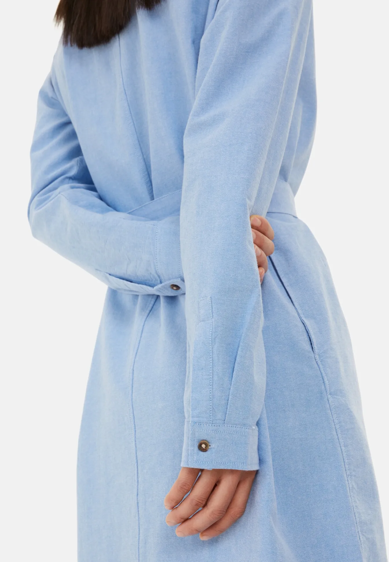 Damen Camel Active Kleider^Hemdblusenkleid mit Stoffbindegürtel