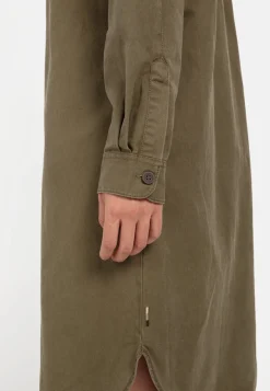 Damen Camel Active Kleider|Blusen^Hemdblusenkleid mit Stoffbindegürtel