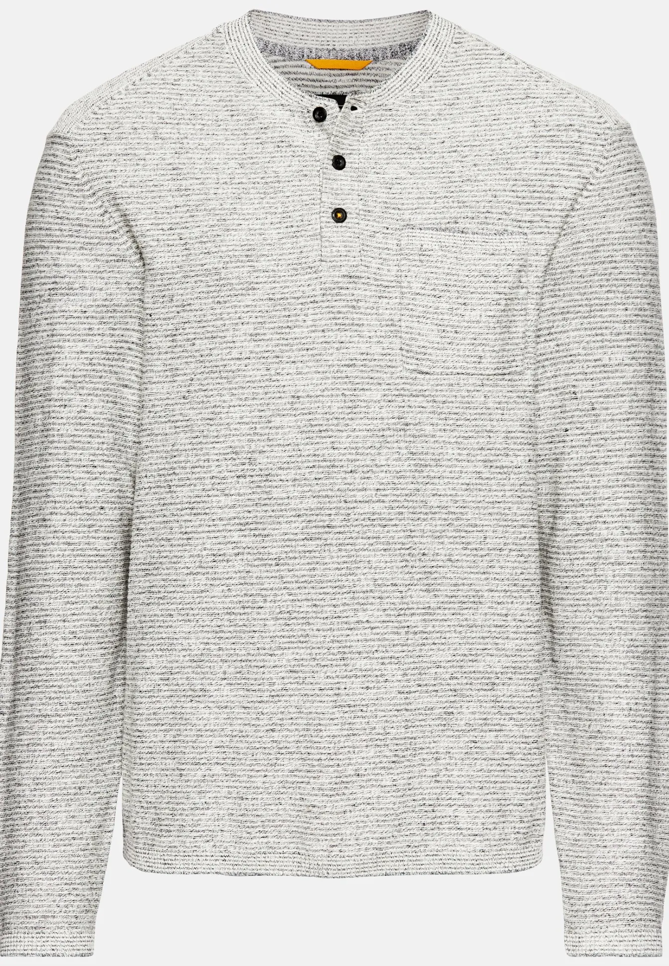 Herren Camel Active T-Shirts & Polos|Pullover & Cardigan^Henley Langarmshirt aus einem Baumwollmix