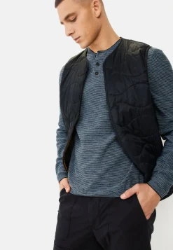 Herren Camel Active T-Shirts & Polos|Pullover & Cardigan^Henley Langarmshirt aus einem Baumwollmix