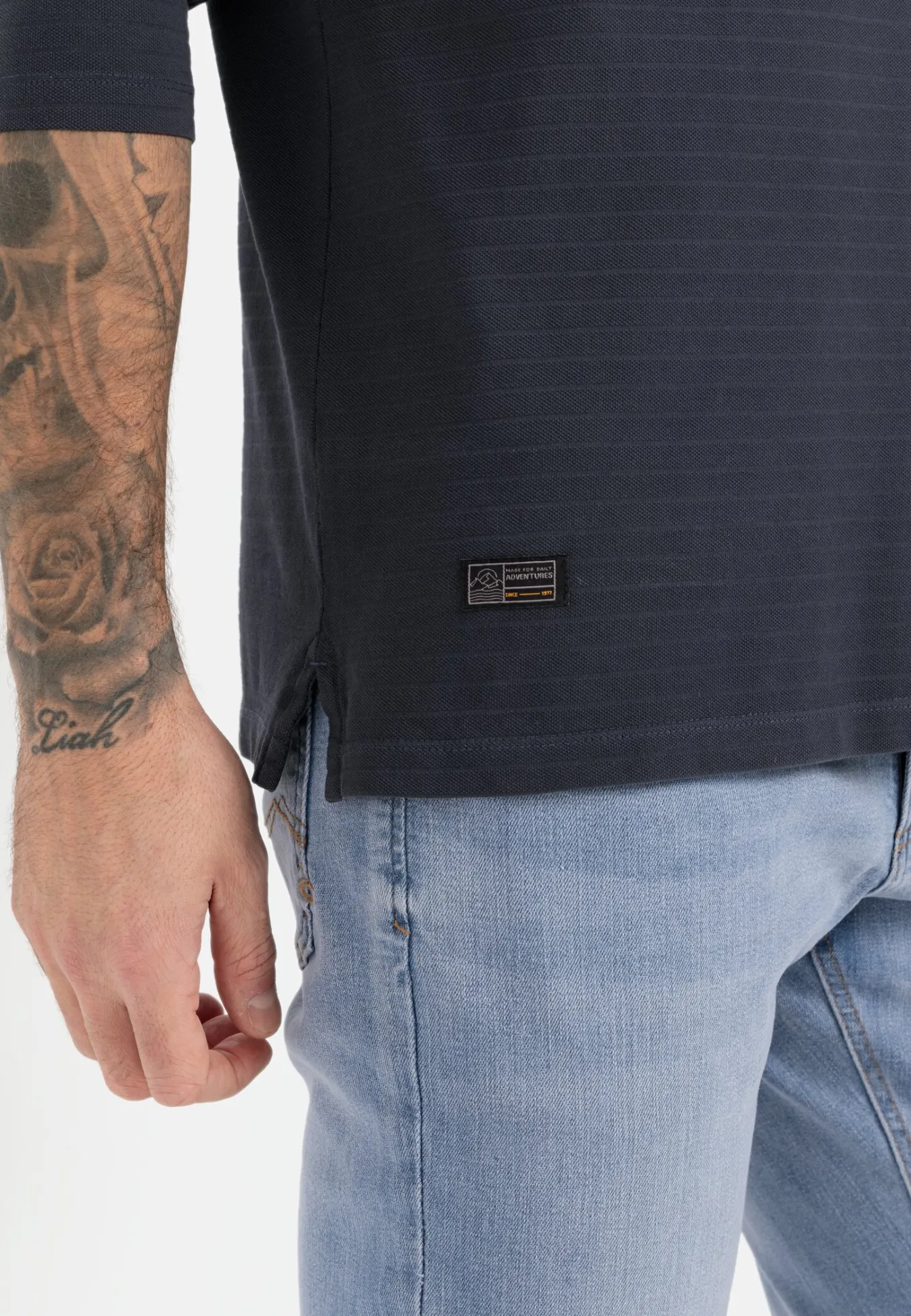 Herren Camel Active T-Shirts & Polos^Henley Langarmshirt aus reiner Baumwolle