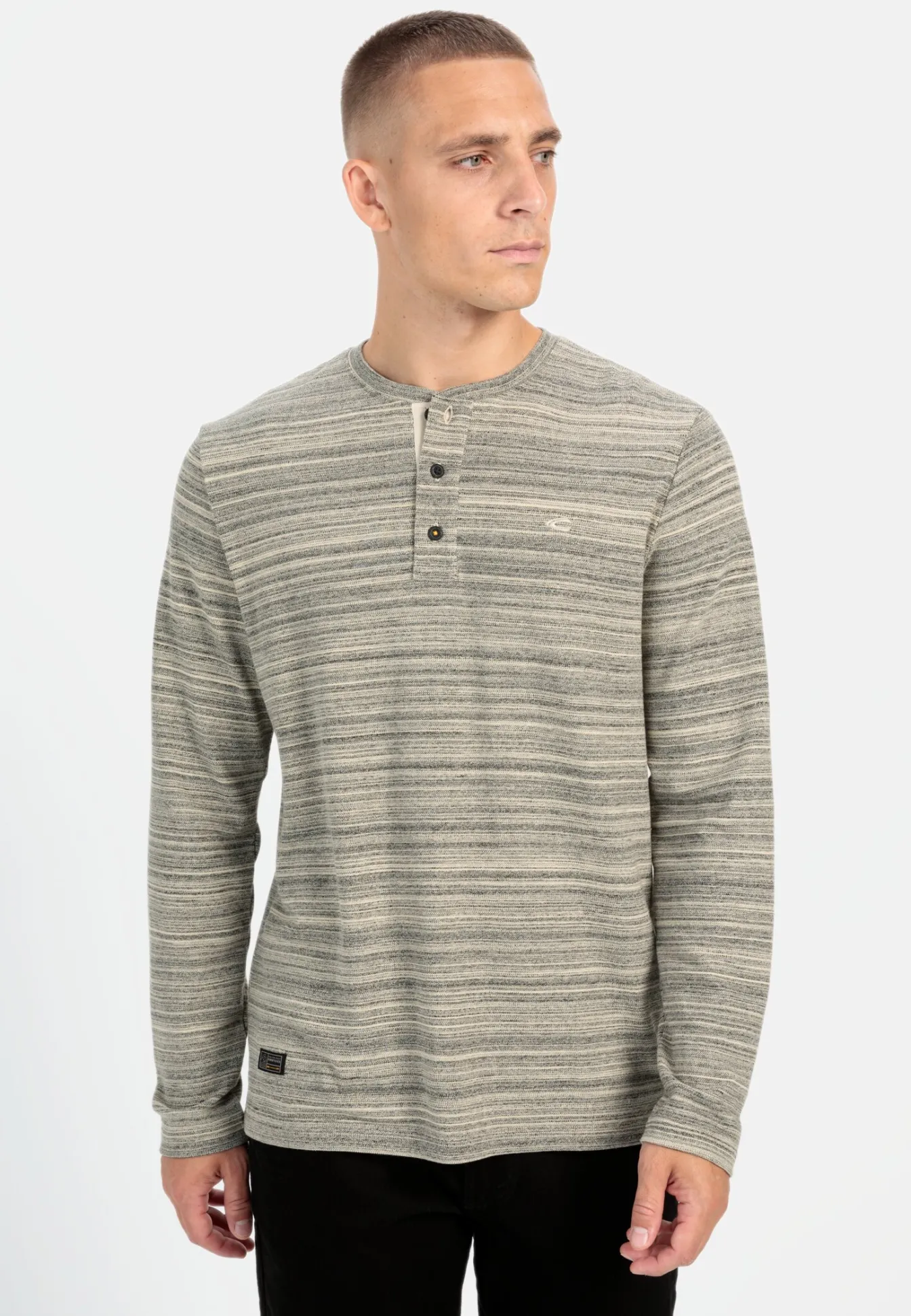 Herren Camel Active T-Shirts & Polos^Henley Langarmshirt mit Cooling Effekt