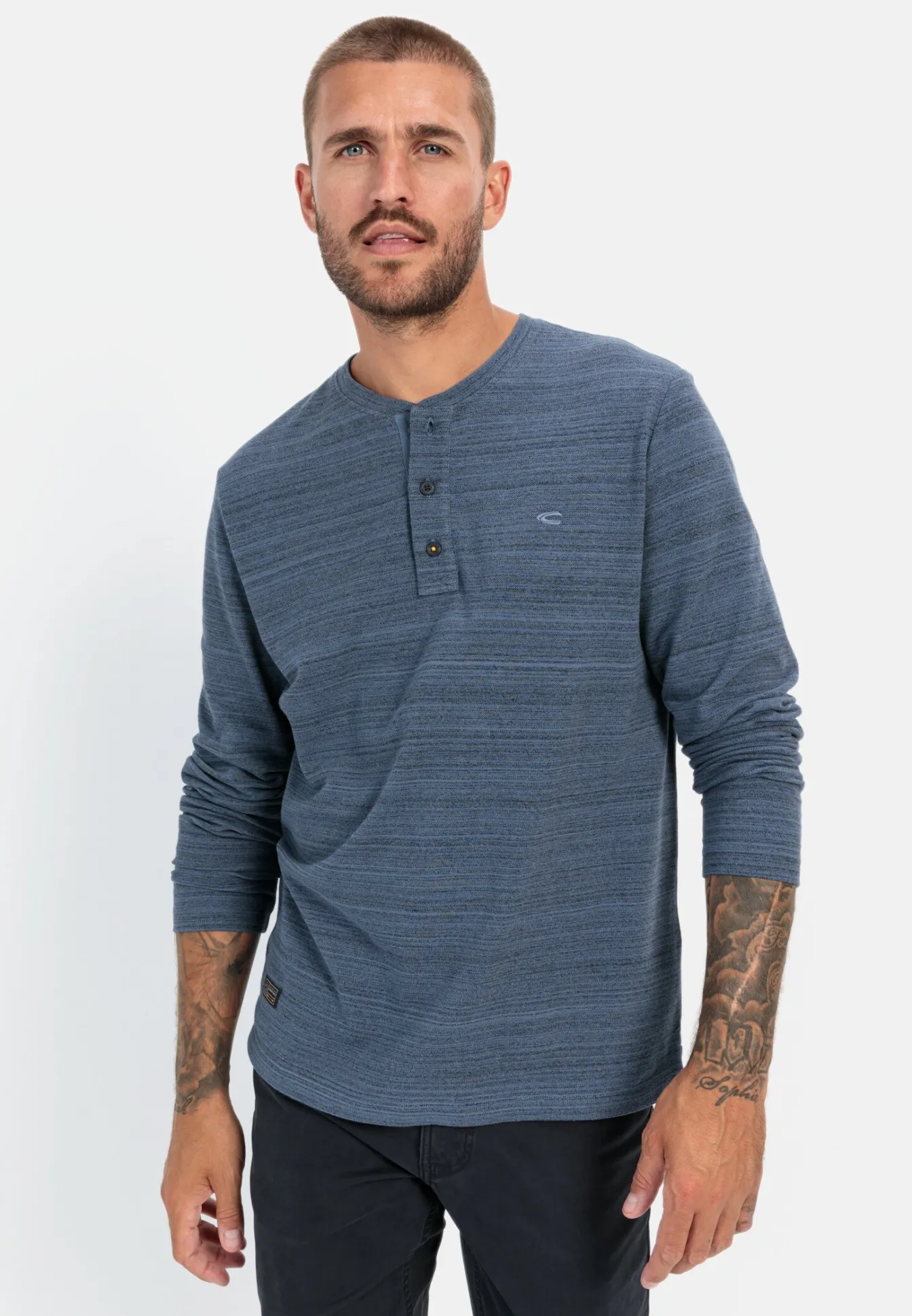 Herren Camel Active T-Shirts & Polos^Henley Langarmshirt mit Cooling Effekt