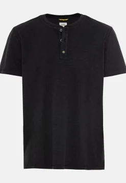 Herren Camel Active T-Shirts & Polos^Henley Shirt mit kurzem Arm aus reiner Baumwolle